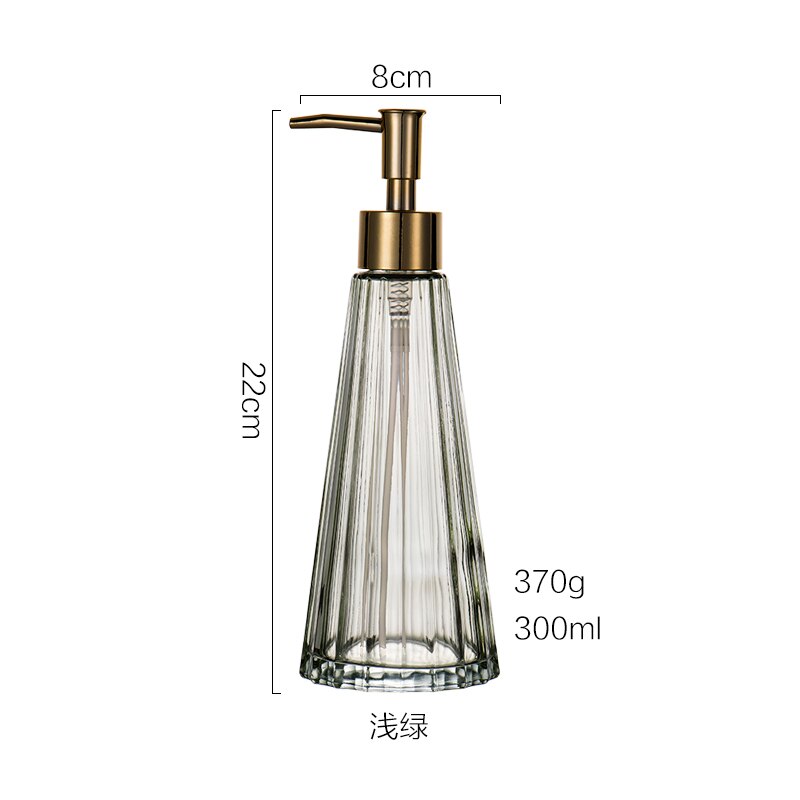 Glass Bottle Hand Washing Soap Dispenser